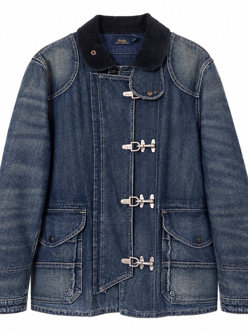 Polo by Ralph Lauren Cortland Denim Field Jacket with Cortland/Foreman Clasps